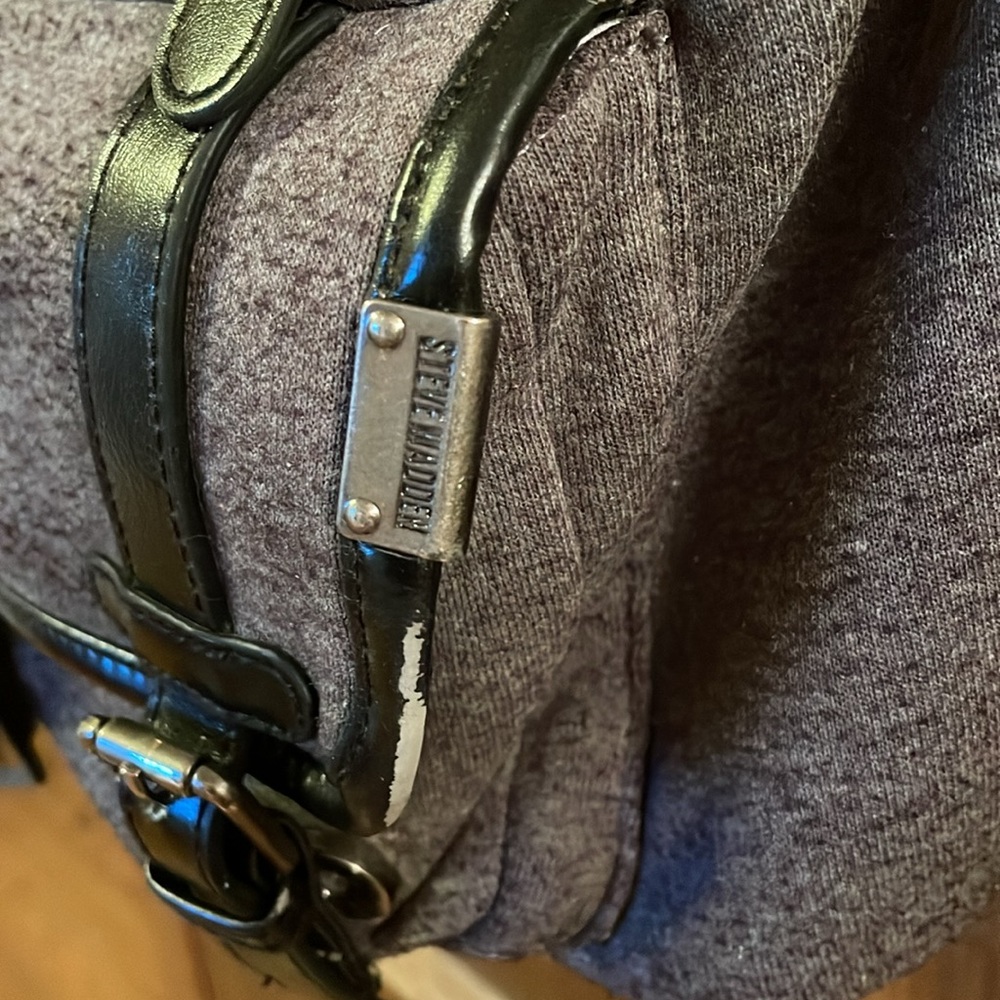 Steve Madden grey and black backpack. - Picture 5 of 8